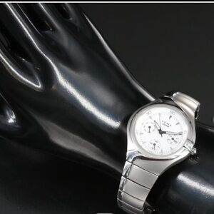 Yema Silver and White Watch stainless steel